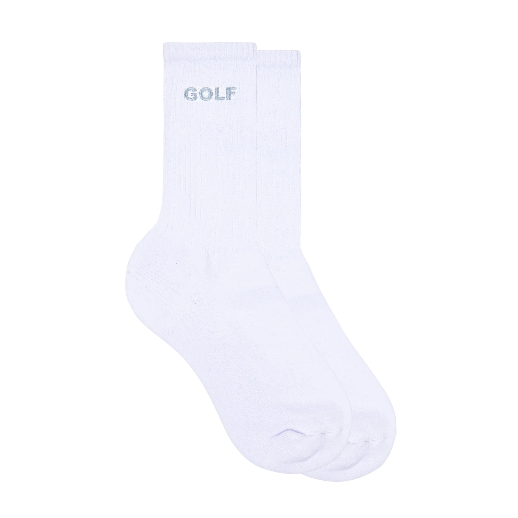 3PK WHITE LOGO SOCKS by GOLF WANG - Image 3