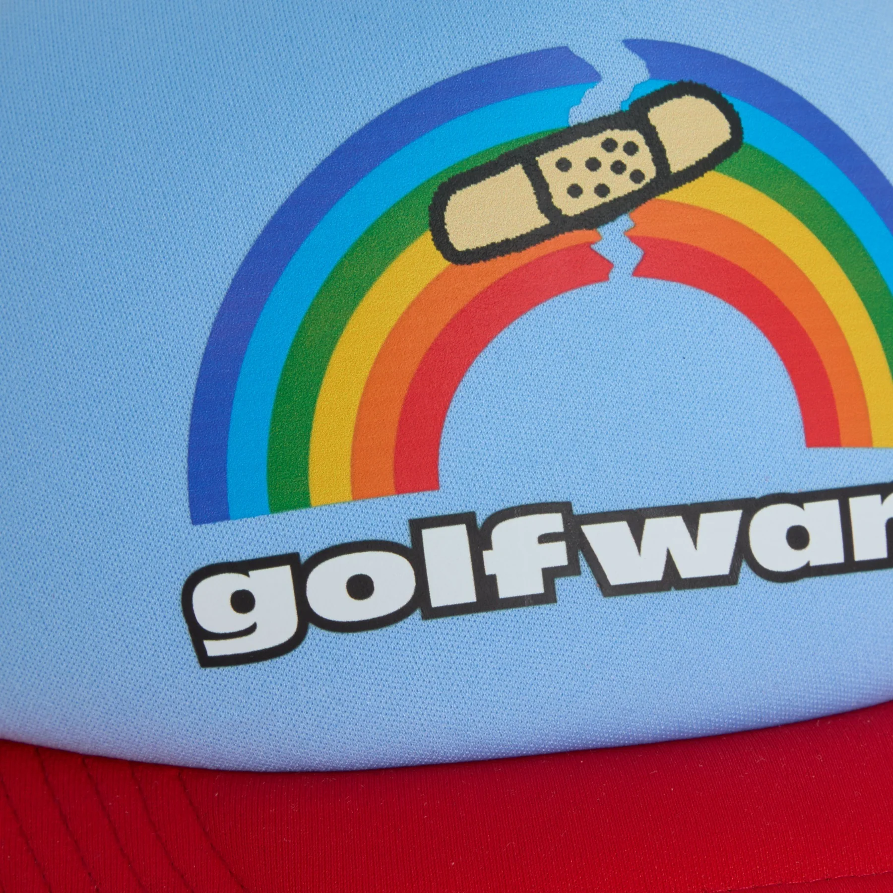 BROKEN RAINBOW TRUCKER HAT by GOLF WANG - Image 5
