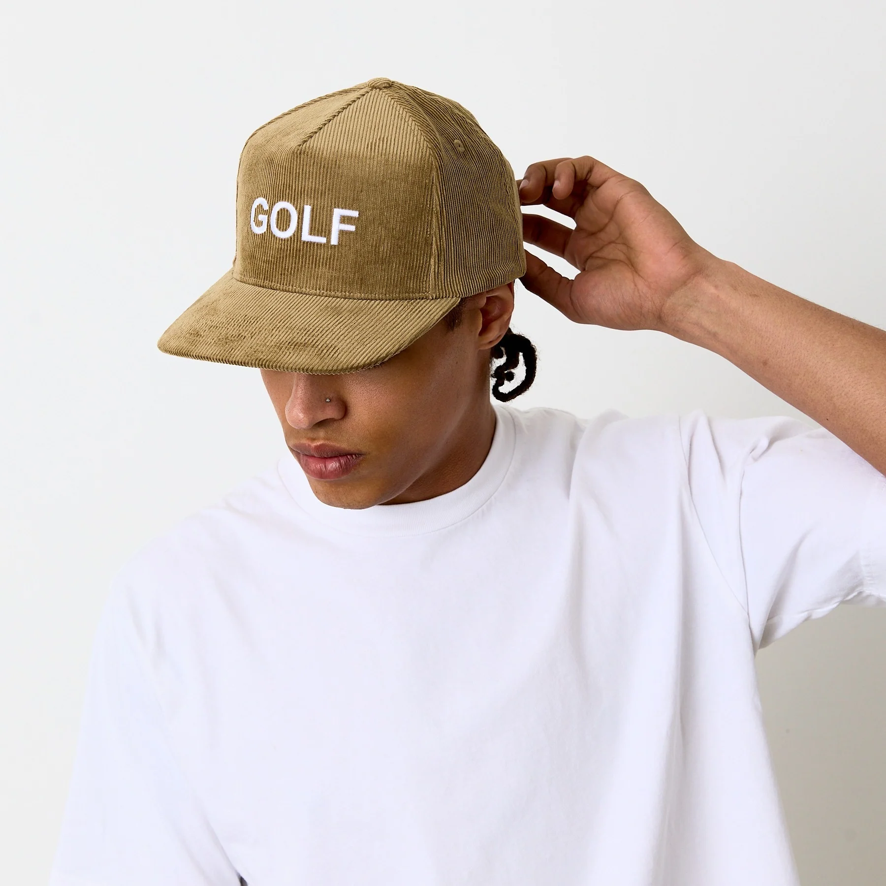 CORDUROY 5 PANEL STRAPBACK by GOLF WANG - Image 4