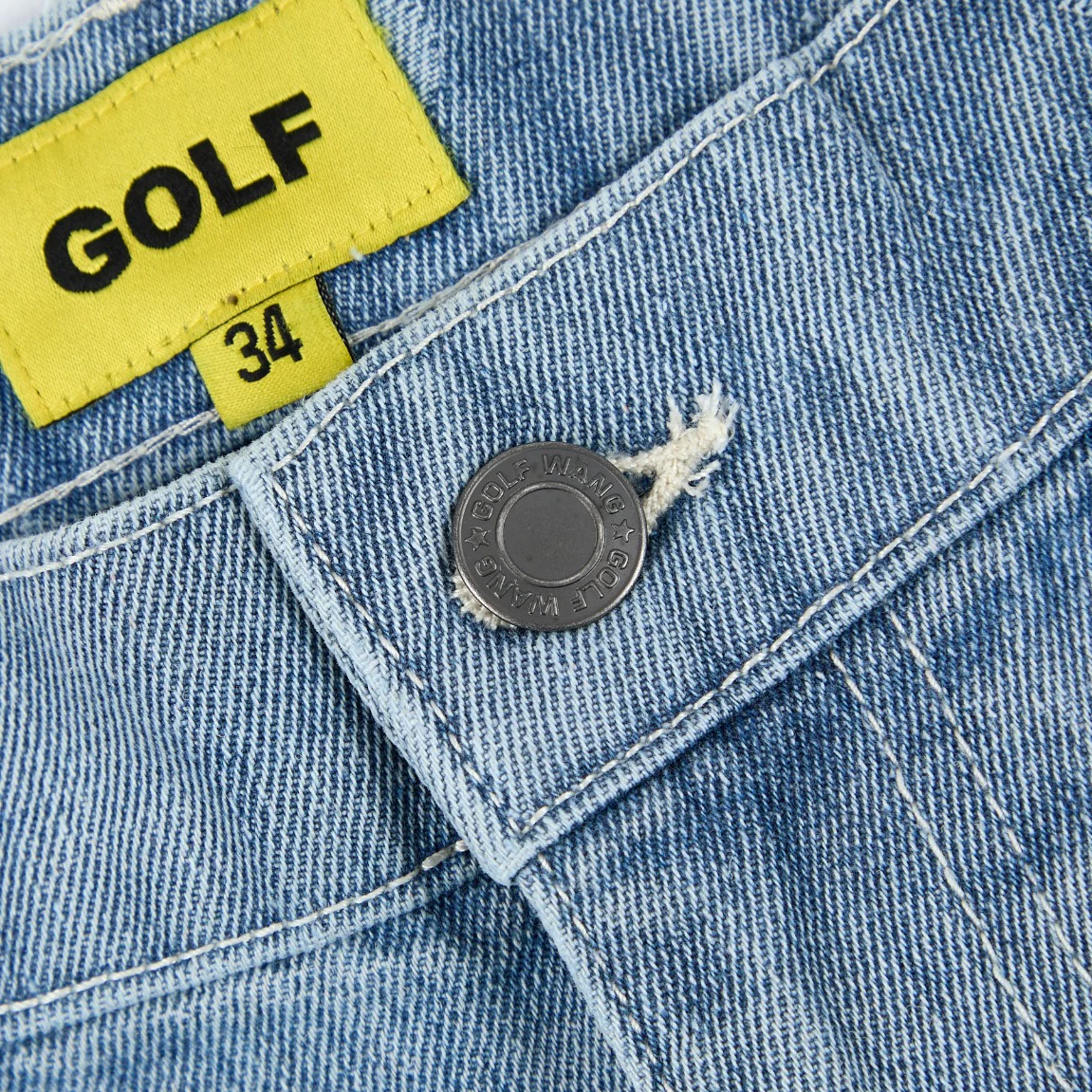 CRUSH DENIM PANTS by GOLF WANG - Image 4