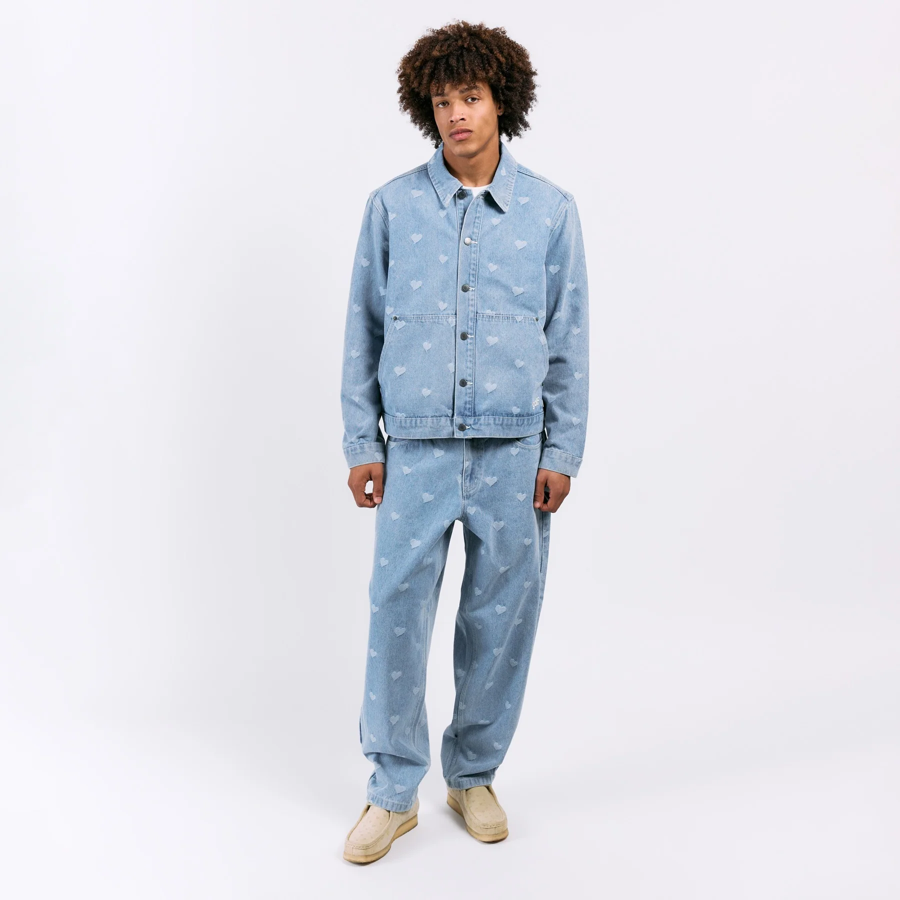 CRUSH DENIM PANTS by GOLF WANG - Image 6