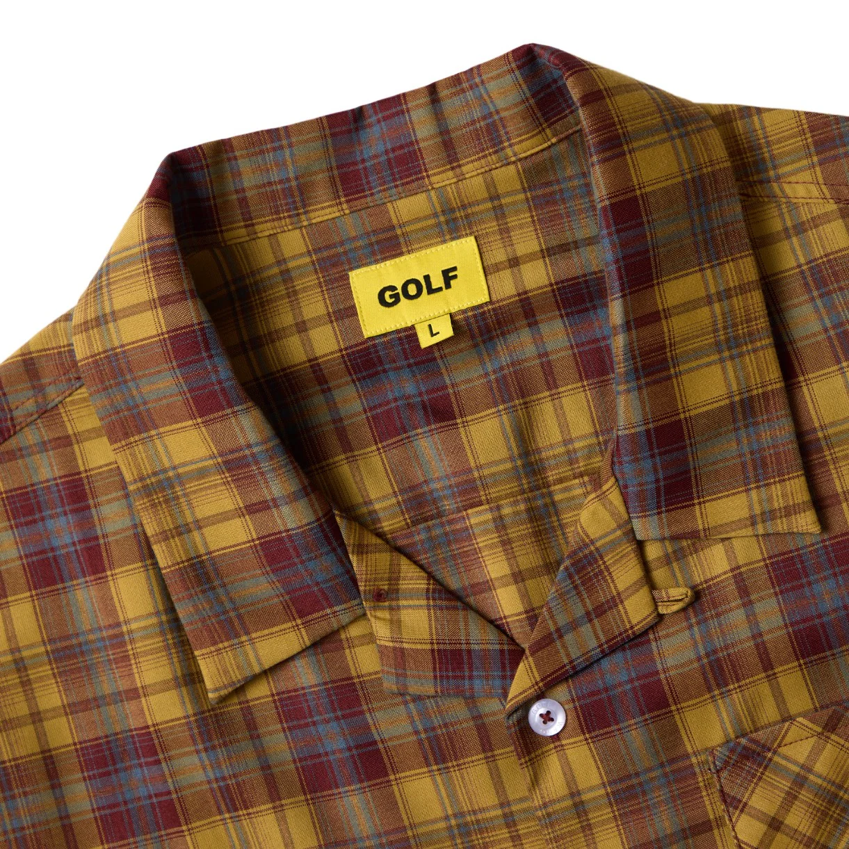 PLAID TUCKER BUTTON DOWN by GOLF WANG - Image 3
