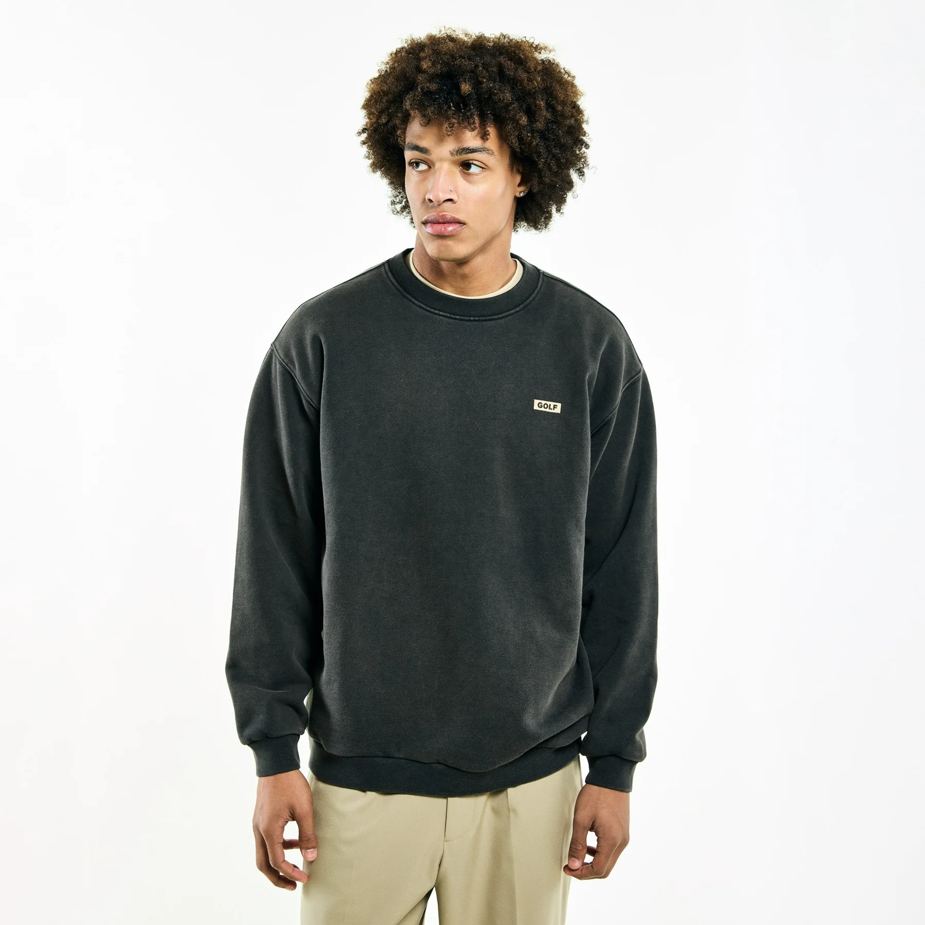 WASHED LOGO CREWNECK by GOLF WANG - Image 21